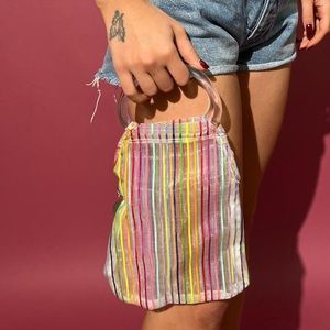 Mesh rainbow handbag 💋